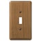 Amerelle Wall Plate, Number of Gangs: 1 gang Oak Wood, Medium Finish, Brown 901T - alternate 3